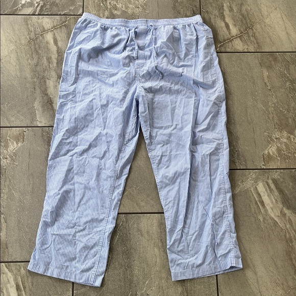 💙 Brooks Brothers Striped Cotton Pajama Lounge Pants Size XL Blue Bundle 2 part - Picture 5 of 7